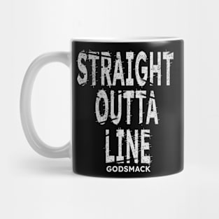 Straight outta line black Mug